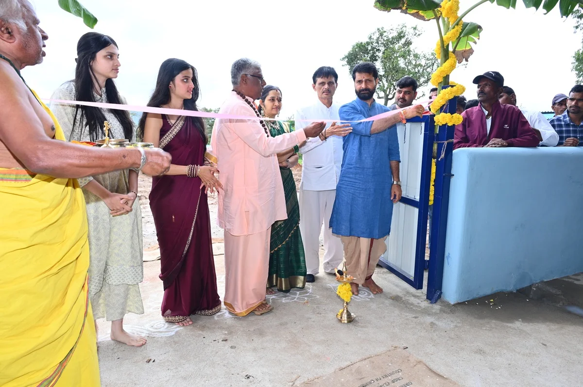Goshala ribbon cutting ceremony